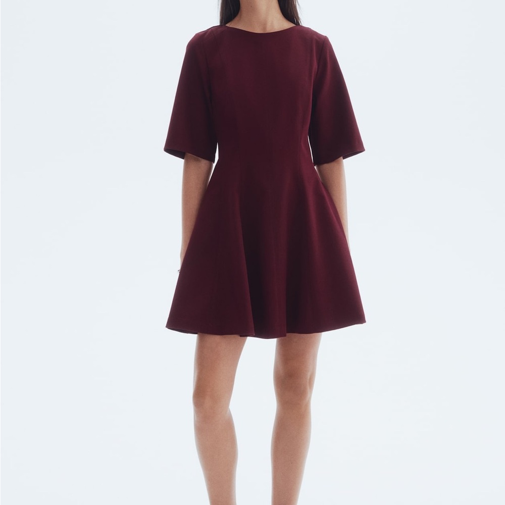 H&M TWILL TAPERED-WAIST DRESS SIZE M